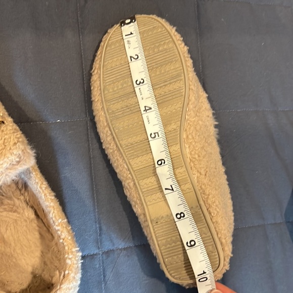 (2/$20) Furry beige slippers/loafers - Picture 7 of 8